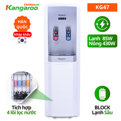Cây nóng lạnh Hàn Quốc lọc nước UF KG47, 4 lõi, 2 vòi Cây nóng lạnh Hàn Quốc lọc nước UF KG47, 4 lõi, 2 vòi