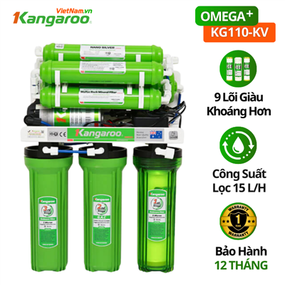 Máy lọc Kangaroo KG110A KV, tạo Omega giải độc cơ thể Máy lọc Kangaroo KG110A KV, tạo Omega giải độc cơ thể