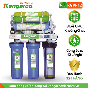 Máy lọc nước Kangaroo KGRP12, 9 lõi, lắp âm tủ Máy lọc nước Kangaroo KGRP12, 9 lõi, lắp âm tủ