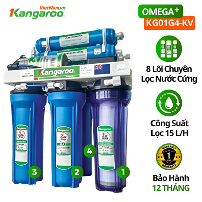 Máy lọc nước cứng Kangaroo KG01G4-KV, lắp âm tủ bếp Máy lọc nước cứng Kangaroo KG01G4-KV, lắp âm tủ bếp