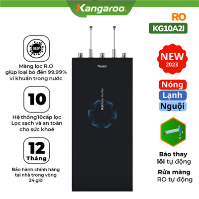 Máy lọc nóng lạnh Ro Kangaroo KG10A2I, chíp, 2023 Máy lọc nóng lạnh Ro Kangaroo KG10A2I, chíp, 2023