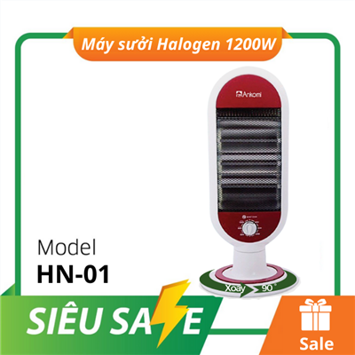 Máy sưởi hồng ngoại 1200W Ankomi, xoay 90 độ, bảo hành lỗi 1 đổi 1 Máy sưởi hồng ngoại 1200W Ankomi, xoay 90 độ, bảo hành lỗi 1 đổi 1